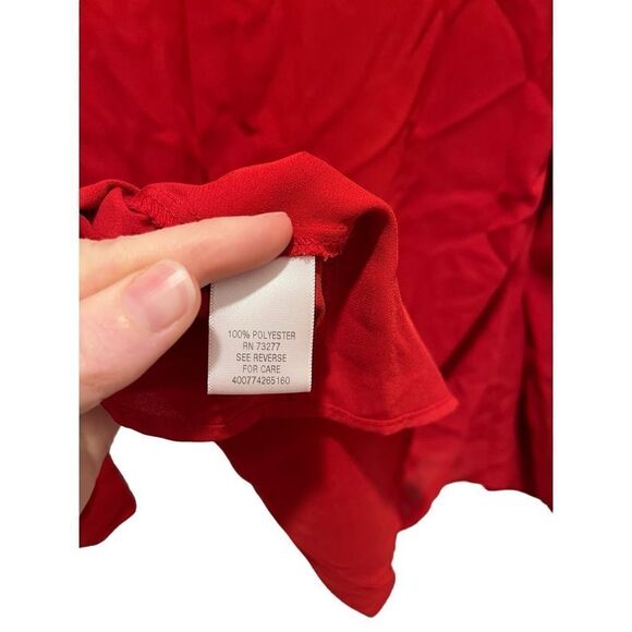 Candie’s women’s red dress shirt, size M - Picture 4 of 4